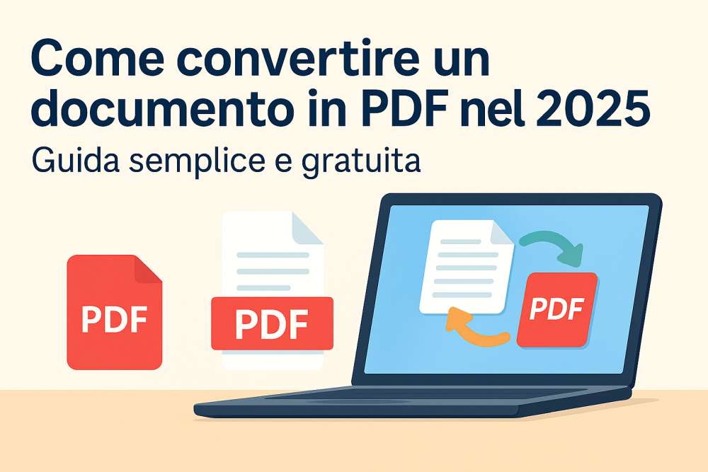 Guida su come convertire un documento in PDF nel 2025