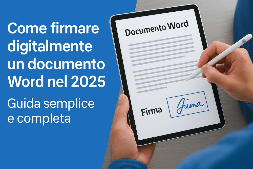 Come firmare digitalmente un documento Word nel 2025