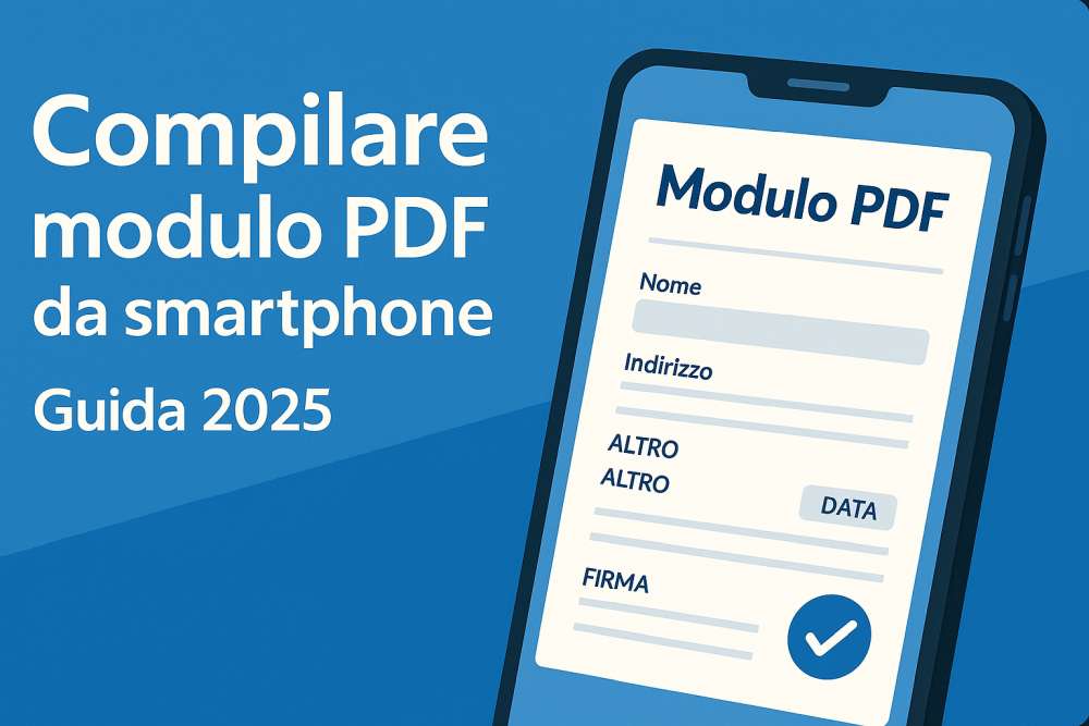 Come compilare un modulo PDF con smartphone - guida 2025
