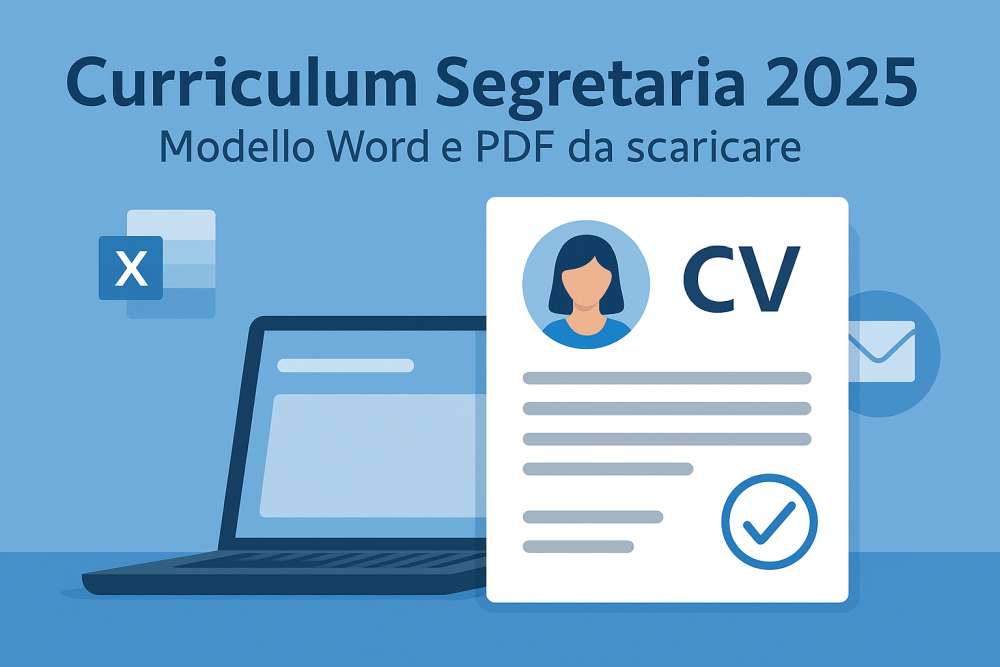 Esempio curriculum segretaria 2025 - modello scaricabile