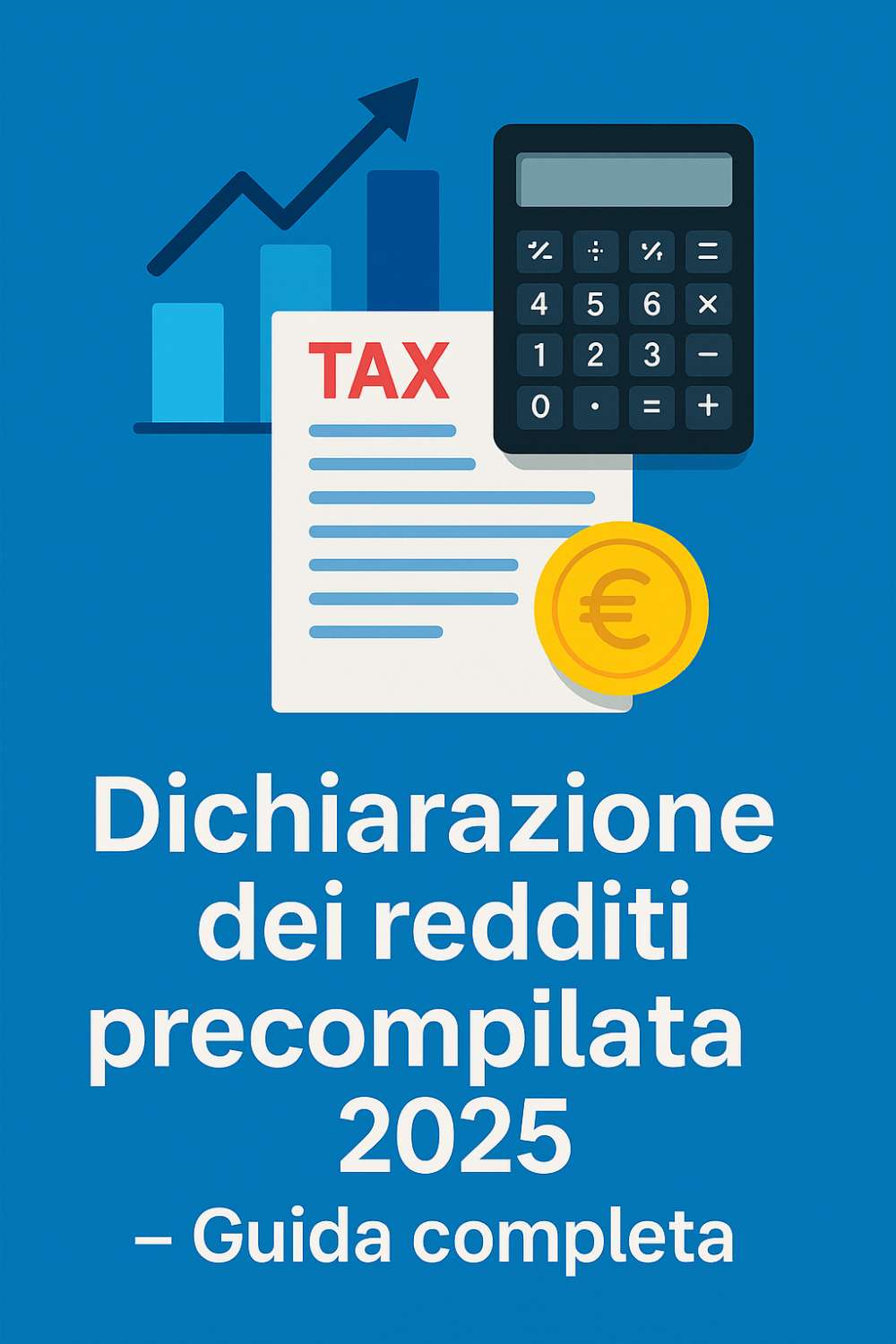 Dichiarazione dei redditi precompilata 2025 illustrazione moderna