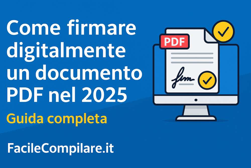 Come firmare digitalmente un documento PDF nel 2025 - guida passo passo