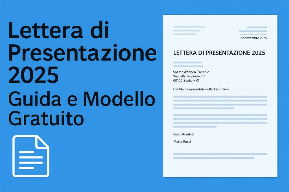 Modello e guida per la lettera di presentazione 2025 passo dopo passo