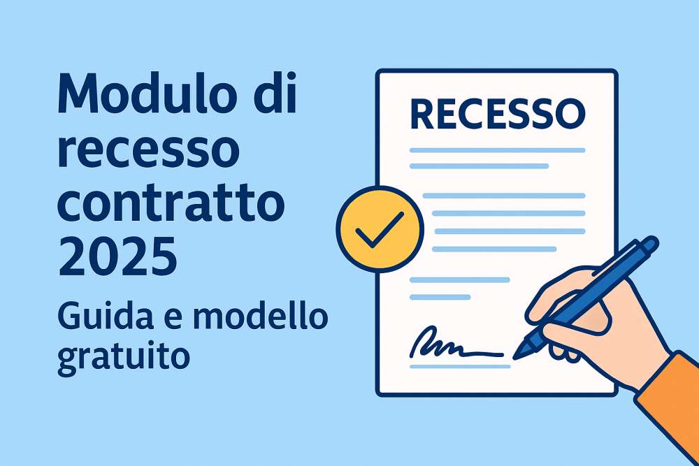 Modulo di recesso contratto 2025 - guida completa e modello scaricabile