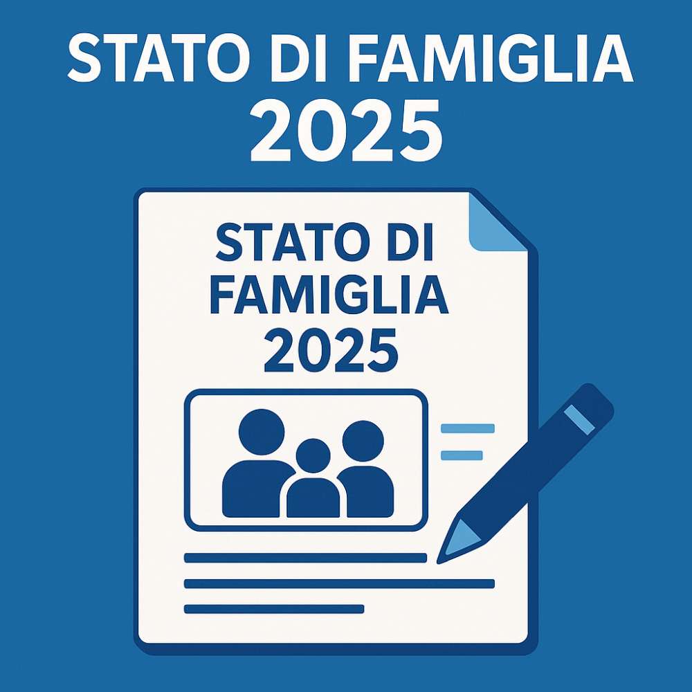 Autocertificazione Stato di Famiglia 2025 – immagine informativa