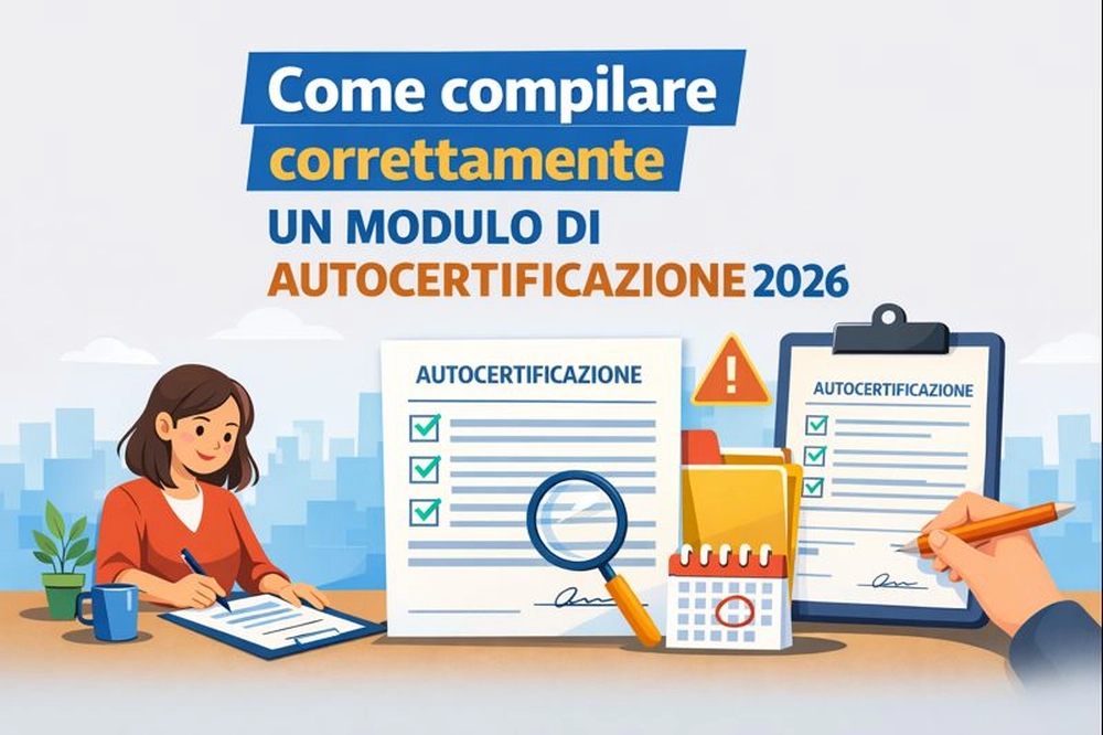 Compilazione corretta di un modulo di autocertificazione nel 2026