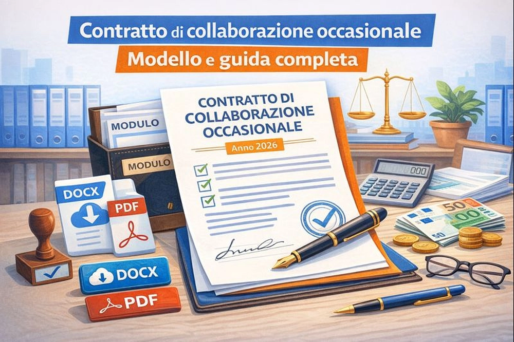 Contratto di collaborazione occasionale 2026 modello e guida